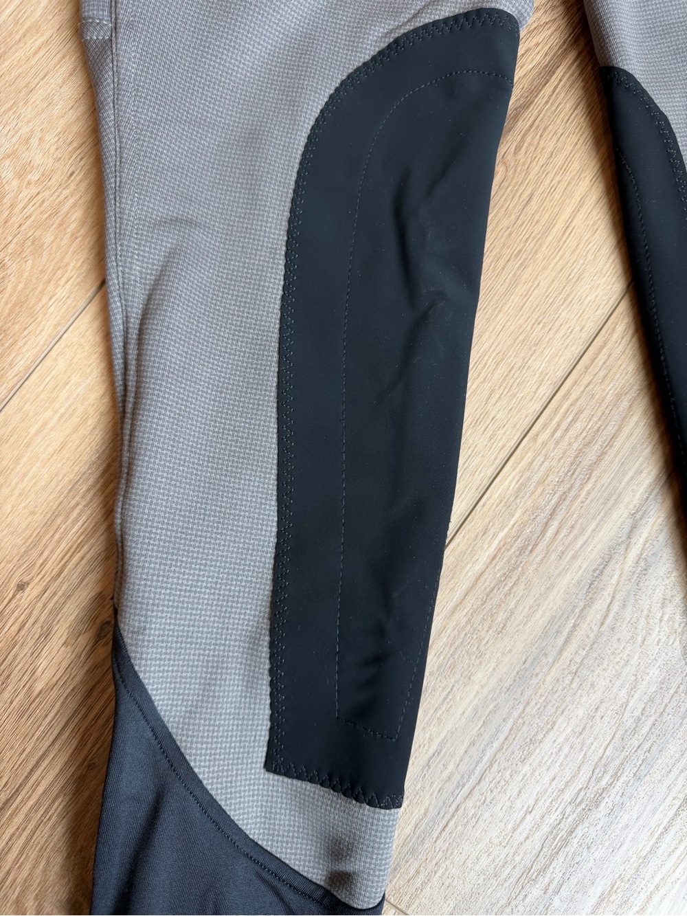 Kerrits Sit Tight Knee Patch Winter Tights Medium Gray Riding Breeches Pants - Picture 5 of 7